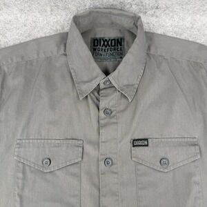Dixxon Flannel Workforce Form and Function Short Sleeve Shirt Gray Large
